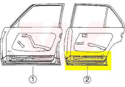 VAN WEZEL Ovi, kori 3010278